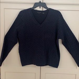 Women’s XL Jeanne Pierre navy blue sweater